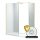 HD Arlo Matt Gold Kombi Walk-In zuhanyfal 8 mm vastag vízlepergető biztonsági matt üveggel, 200 cm magas, arany profillal és távtartóval