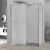   HD Arlo Matt Gun Grey Kombi Walk-In zuhanyfal 8 mm vastag vízlepergető biztonsági matt üveggel, 200 cm magas, szürke profillal és távtartóval