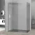   HD Arlo White Kombi Walk-In zuhanyfal 8 mm vastag vízlepergető biztonsági üveggel, 200 cm magas, fehér profillal és távtartóval