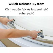 HD Elio+ 70x100 aszimmetrikus szögletes két tolóajtós zuhanykabin 6 mm vastag vízlepergető biztonsági üveggel, krómozott elemekkel, 190 cm magas