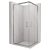   HD Elio szögletes két tolóajtós zuhanykabin 6 mm vastag vízlepergető biztonsági üveggel, krómozott elemekkel, 190 cm magas