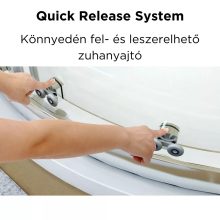 HD Elio 100x100 szögletes két tolóajtós zuhanykabin 6 mm vastag vízlepergető biztonsági üveggel, krómozott elemekkel, 190 cm magas