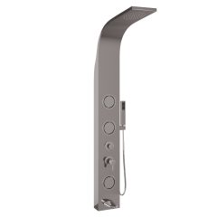   HD Orion Glossy Chrome 20x155 kerek hidromasszázs zuhanypanel, rozsdamentes acél