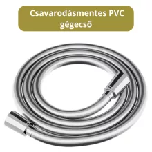 HD Orion Brushed Chrome 20x155 kerek hidromasszázs zuhanypanel, rozsdamentes acél