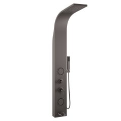   HD Orion Gun Grey 20x155 kerek szürke hidromasszázs zuhanypanel, rozsdamentes acél