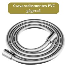 HD Orion Brushed Chrome 20x155 szögletes hidromasszázs zuhanypanel, rozsdamentes acél