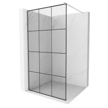 HD Oslo Walk-In zuhanyfal, 120x200 cm, 8 mm vastag vízlepergető biztonsági üveggel, 200 cm magas, króm profillal és távtartóval