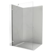 HD Sky "S" Chrome Walk-In zuhanyfal 8 mm vastag vízlepergető biztonsági üveggel, 200 cm magas, krómozott zsanérokkal és sarokmerevítővel