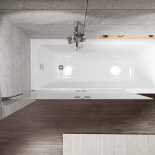 HD Temisto Chrome 120x150 összecsukható 2 szárnyú kádparaván 6 mm vastag vízlepergető biztonsági matt üveggel, krómozott elemekkel