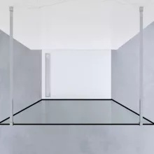 HD Velence Light Black-Chrome szabadonálló Walk-In zuhanyfal, 90x200 cm, 8 mm vastag vízlepergető biztonsági üveggel, 200 cm magas, két távtartóval, fekete kerettel