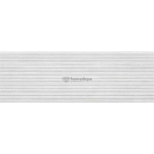 DURSTONE IRON WHITE 40x120 cm csíkos 3D felületű díszburkolat, csempe