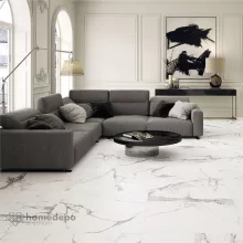 DURSTONE LE BLANC SILK 60x60 cm selyem matt felületű rektifikált porcelán padlólap, járólap