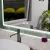   HD Versailles 100 cm széles fali szögletes LED okostükör akril kerettel, ambient világítással, mozgásérzékelővel, digitális órával és páramentesítő funkcióval