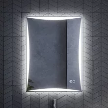 HD Luxor 60x80 cm fali szögletes LED okostükör forgatható, ambient világítással, érintőkapcsolóval és páramentesítő funkcióval