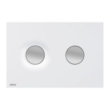 Alca M1976-2 nyomólap beépíthető WC tartályhoz, kettős öblítésű, matt fehér-króm