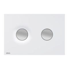   Alca M1976-2 nyomólap beépíthető WC tartályhoz, kettős öblítésű, matt fehér-króm