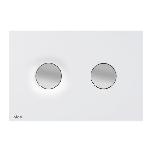 Alca M1976-2 nyomólap beépíthető WC tartályhoz, kettős öblítésű, matt fehér-króm