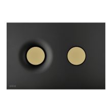 Alca M1978-7 nyomólap beépíthető WC tartályhoz, kettős öblítésű, matt fekete-arany