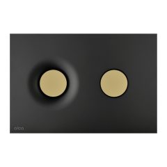   Alca M1978-7 nyomólap beépíthető WC tartályhoz, kettős öblítésű, matt fekete-arany