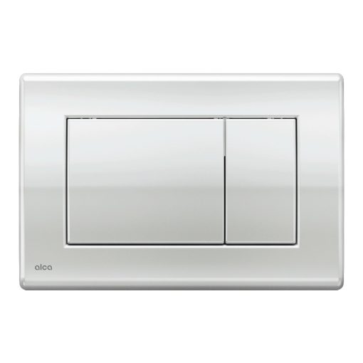 Alca M271 nyomólap beépíthető WC tartályhoz, kettős öblítésű, fényes króm