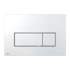   Alca M571 nyomólap beépíthető WC tartályhoz, kettős öblítésű, fényes króm