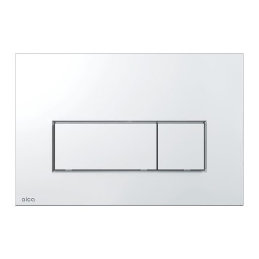 Alca M571 nyomólap beépíthető WC tartályhoz, kettős öblítésű, fényes króm