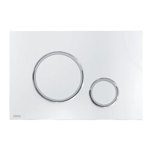 Alca M771 nyomólap beépíthető WC tartályhoz, kettős öblítésű, fényes króm