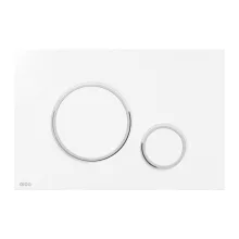 Alca M776 nyomólap beépíthető WC tartályhoz, kettős öblítésű, fényes fehér-króm