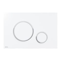   Alca M776 nyomólap beépíthető WC tartályhoz, kettős öblítésű, fényes fehér-króm