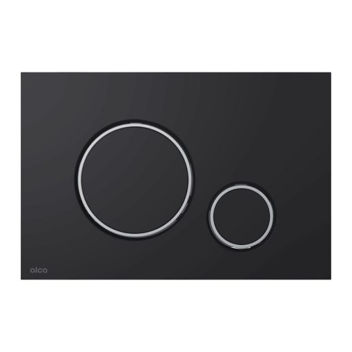 Alca M778 nyomólap beépíthető WC tartályhoz, kettős öblítésű, matt fekete