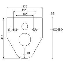 Alca Zajcsökkentő lemez függeszthető WC-hez és bidéhez tartozékokkal és fedéllel (fehér)