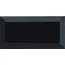 Metro Black 10x20 fényes porcelán falburkolat