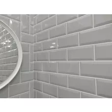 Metro Grey 10x20 fényes porcelán falburkolat
