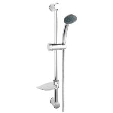 FERRO SIMPLA króm csúszórudas zuhanyszett 1 funkciós kézizuhannyal és szappantartóval