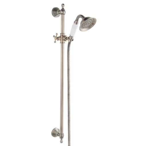 Ferro RETRO OLD BRONZE antik bronz csúszórudas zuhanyszett 1 funkciós kézizuhannyal