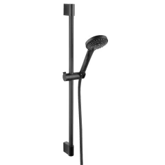   Ferro HORN BLACK matt fekete csúszórudas zuhanyszett 3 funkciós kézizuhannyal