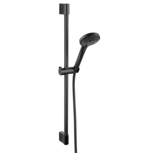 Ferro HORN BLACK matt fekete csúszórudas zuhanyszett 3 funkciós kézizuhannyal