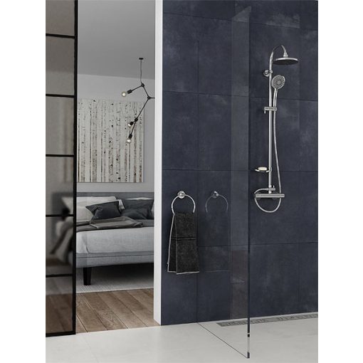 FERRO TRINITY króm komplett zuhanyrendszer csapteleppel és kézizuhannyal