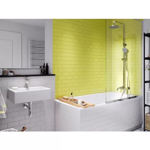 Ferro Algeo króm kádtöltő csaptelep komplett zuhany rendszerrel és esőztetővel