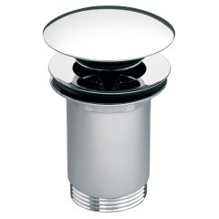   Ferro Rotondo króm click-clack leeresztő szelep, túlfolyós mosdóhoz