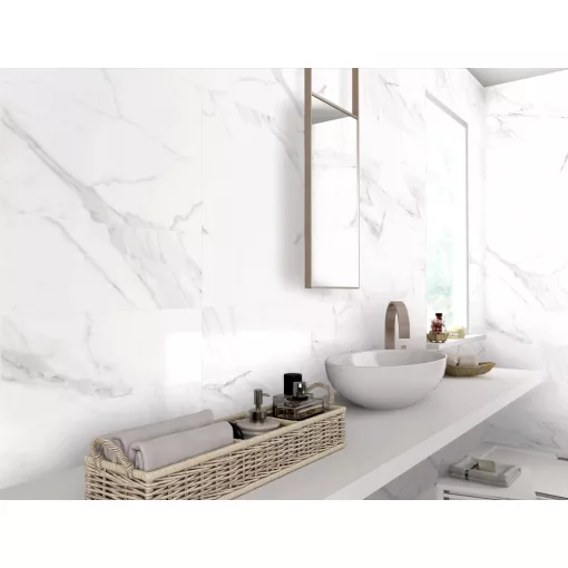 TT702 30x60 polírozott rektifikált márványmintás gres-porcelán padló- és falburkolat