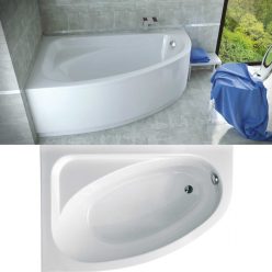   Besco CORNEA COMFORT 140x80/150x100 aszimmetrikus íves akril sarokkád