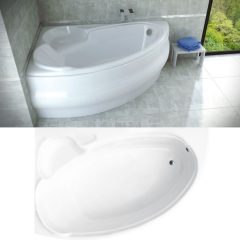   Besco FINEZJA 140x95/155x95/170x110 aszimmetrikus íves akril sarokkád