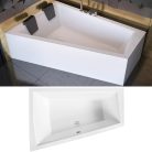 Besco INTIMA DUO 180x125 balos aszimmetrikus íves akril sarokkád lábbal
