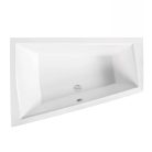 Besco INTIMA DUO 180x125 balos aszimmetrikus íves akril sarokkád lábbal