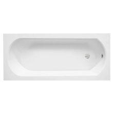 Besco INTRICA Black 150x75 egyenes akril kád lábbal, matt fekete elő- és oldallappal