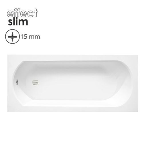 Besco INTRICA SLIM 150x75 egyenes akril kád lábbal