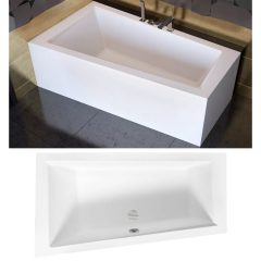   Besco INTIMA 150x85/160x90 aszimmetrikus íves akril sarokkád