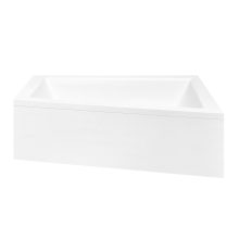 Besco INTIMA 150x85 jobbos aszimmetrikus íves akril sarokkád lábbal