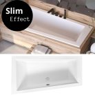 Besco INTIMA SLIM 160x90 balos aszimmetrikus íves akril sarokkád lábbal